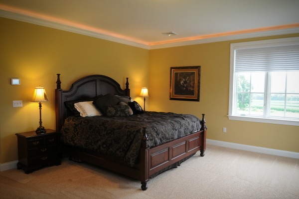 Crown Molding with Lighting Above