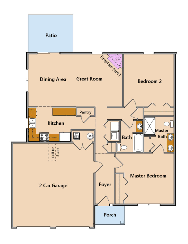 Villas at Featherton model floor plan