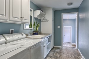 laundry room with sink