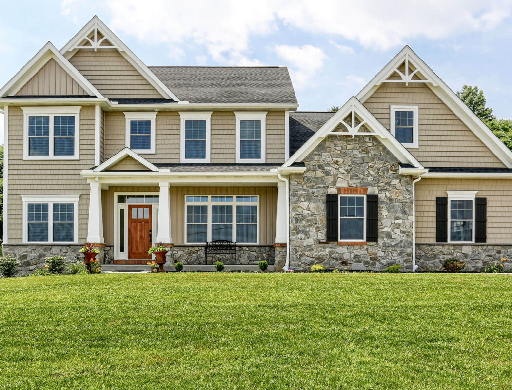 Two Story Craftsman Style Home Exterior