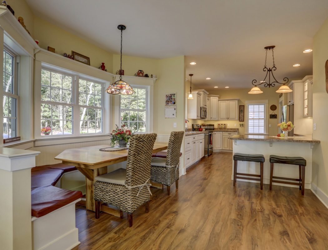 custom kitchen bench seating area