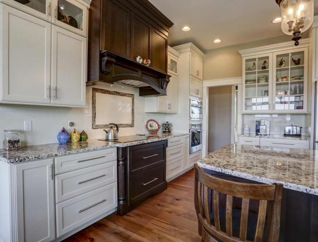 hidden kitchen stove and hood