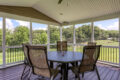 screened in outdoor living area