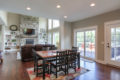 dining area and living room with lots of natural lighting