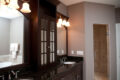 his/her vanities in a custom bathroom