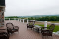 back deck overlooking farmland