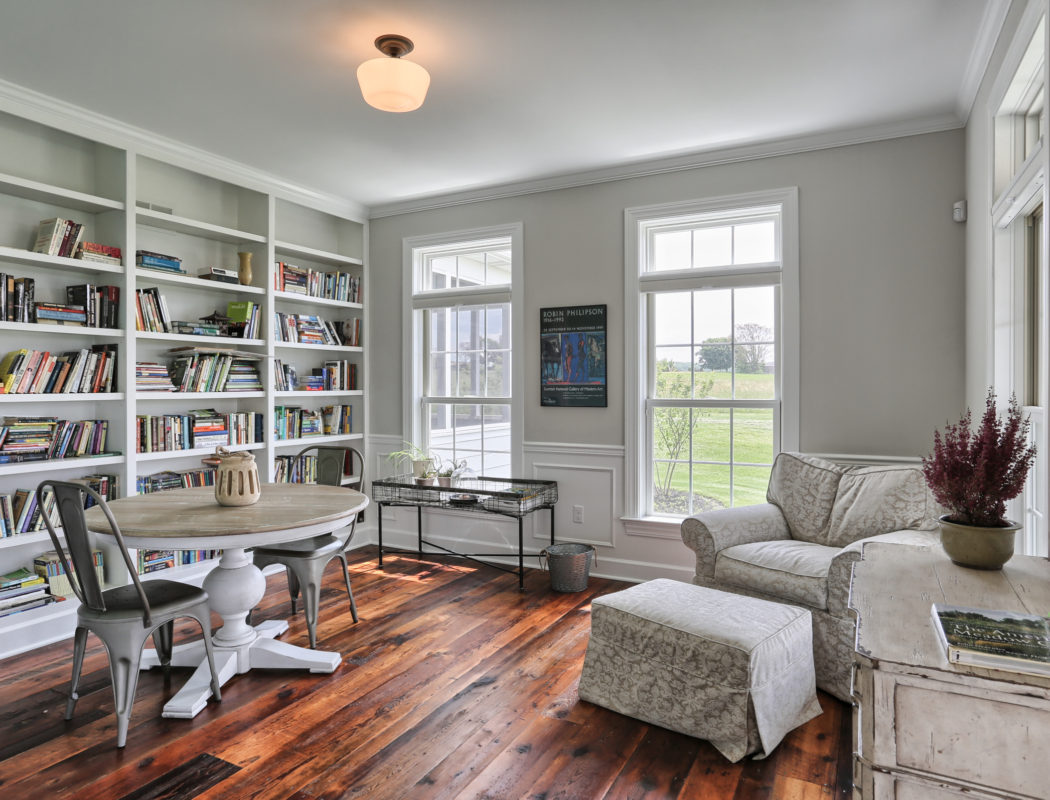country farmhouse library