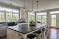 country farmhouse kitchen island & bar seating