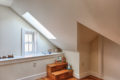 window seating area in an attic