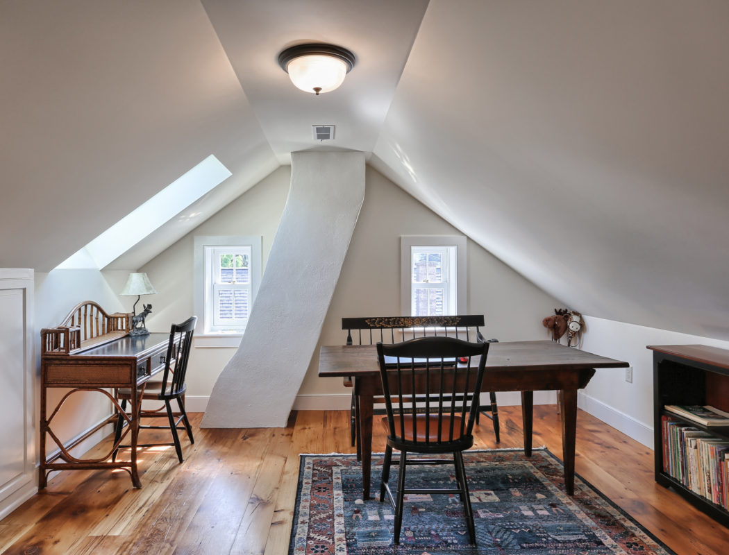 after photo of renovated attic