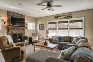 craftsman cottage living room windows