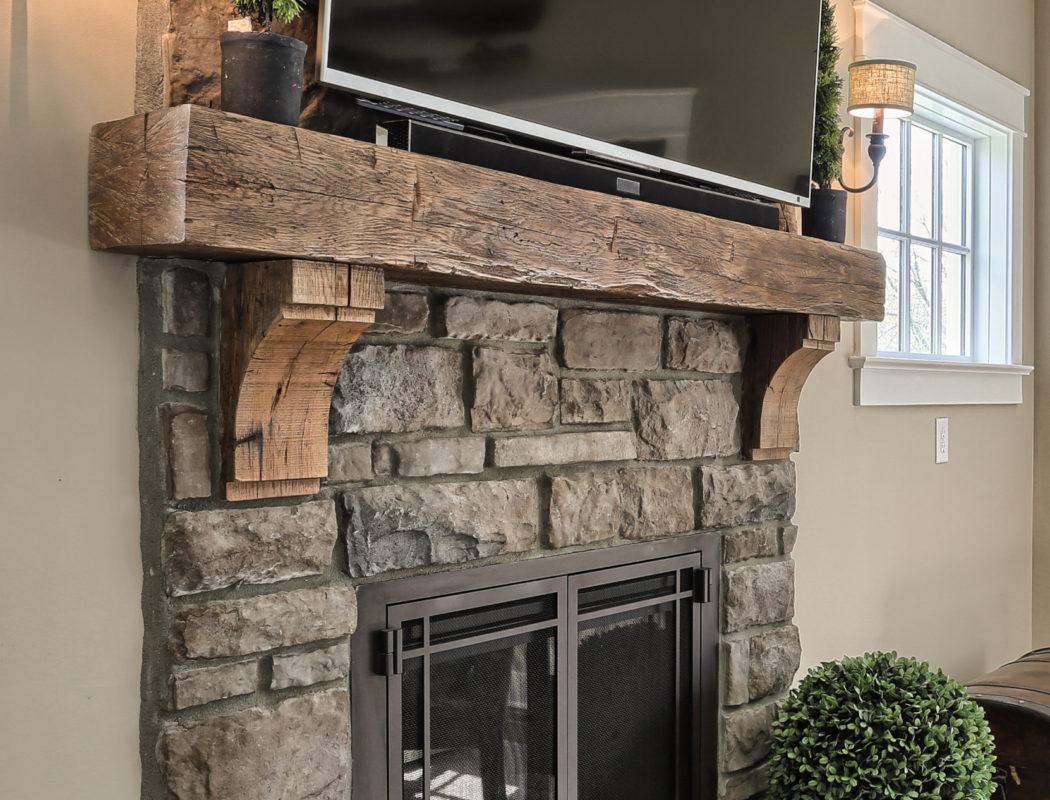 craftsman cottage fireplace