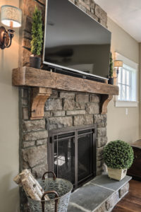 craftsman cottage fireplace
