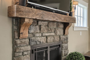 craftsman cottage fireplace