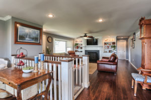 a new living space following a home renovation with Metzler Home Builders
