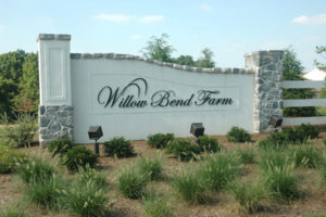 Willow Bend Farm community sign