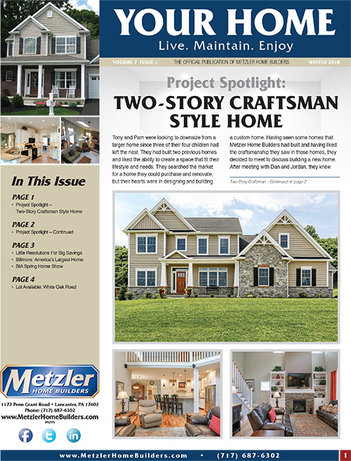 Metzler 'Your Home' Newsletter PDF cover for Volume 7 Issue 1