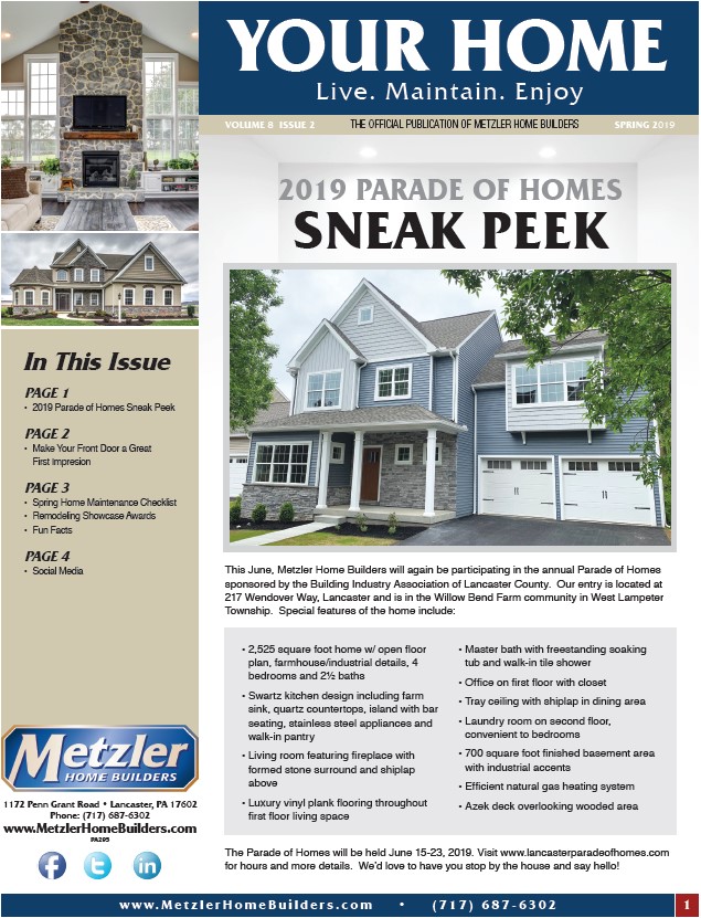 Metzler 'Your Home' Newsletter PDF cover for Volume 8 Issue 2