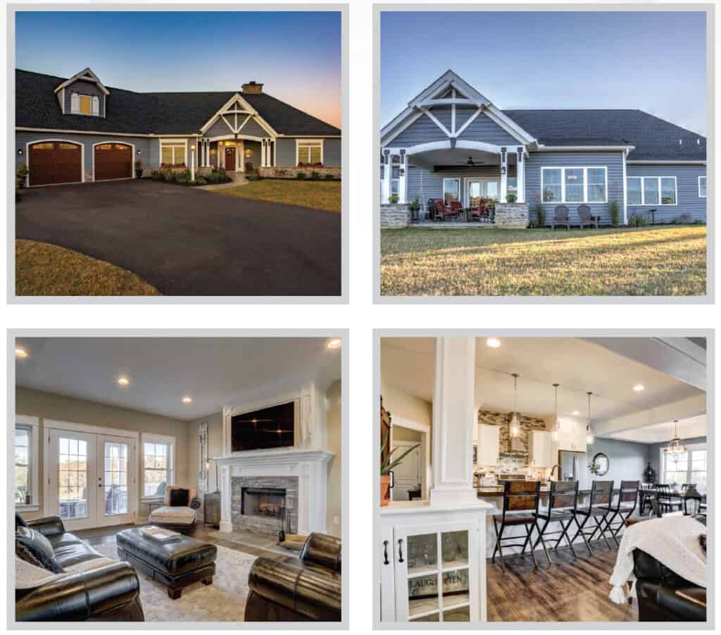 various new home interiors & exteriors by metzler home builders
